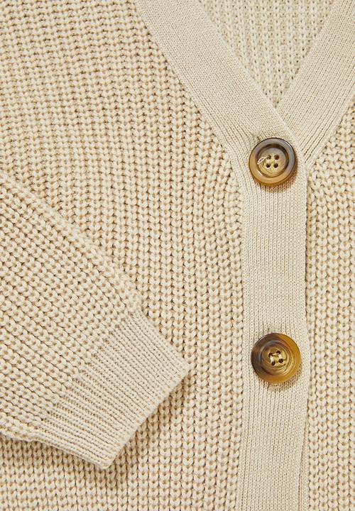 Superbalist - Knit crop cardigan - beige 