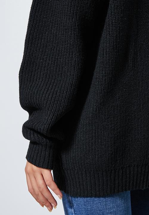 Superbalist - Lofty rib jumper - black