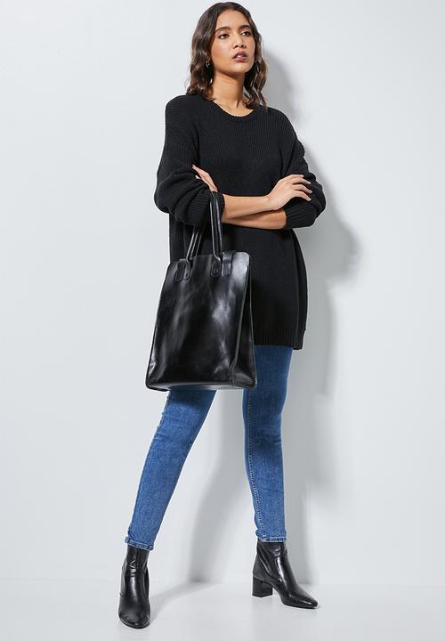 Superbalist - Lofty rib jumper - black