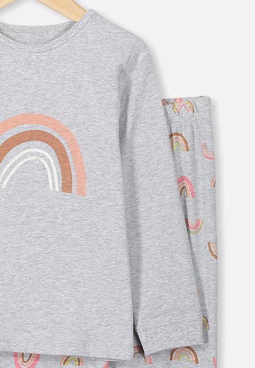 Cotton On - Florence long sleeve pj set - grey 