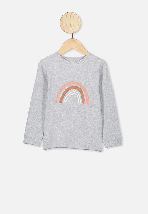 Cotton On - Florence long sleeve pj set - grey 