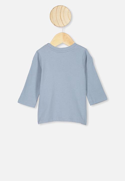 Cotton On - Jamie long sleeve tee - rain cloud