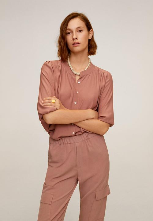 MANGO - Saty trousers - pink