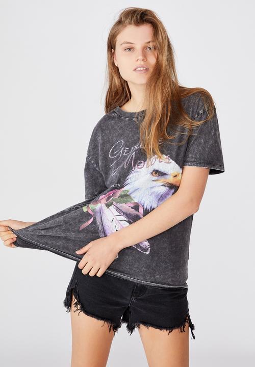 Cotton On - The original graphic tee genuine motors - black