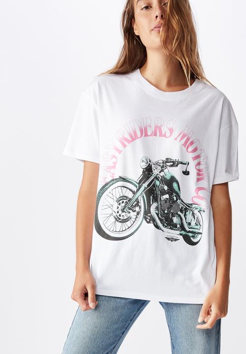 Cotton On - The original graphic tee easy riders - white