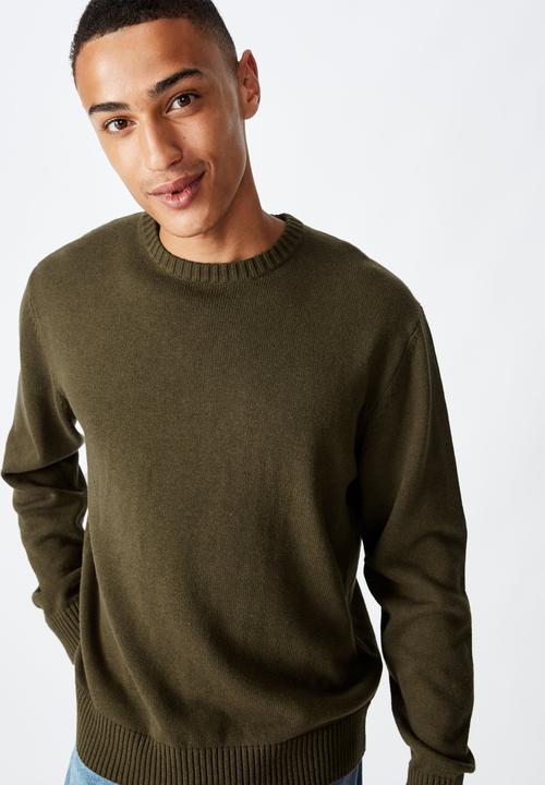Cotton On - Crew knit - khaki marle