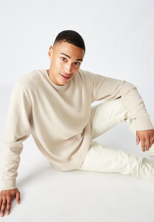 Cotton On - Crew knit - bone