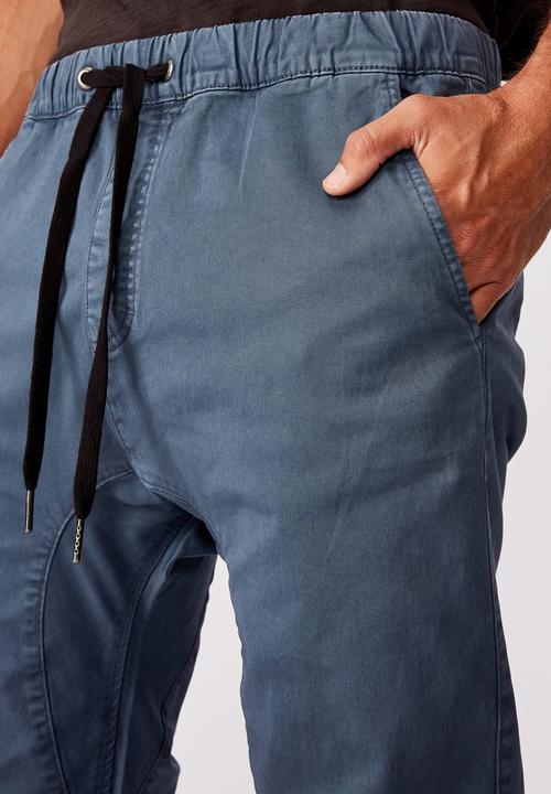 Cotton On - Drake cuffed pant - mist blue
