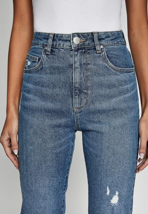 Cotton On - Stretch mom jean - bronte blue