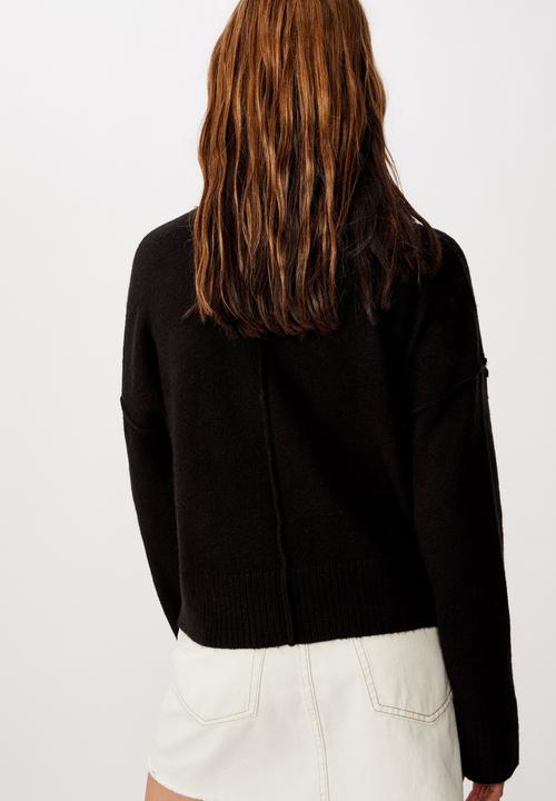 Cotton On - Side button pullover - black