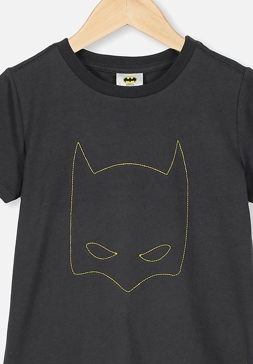 Cotton On - Short sleeve license tee - Batman stitched phantom