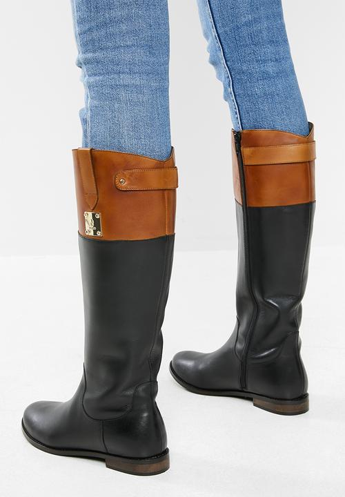 POLO - Riding leather boot - black
