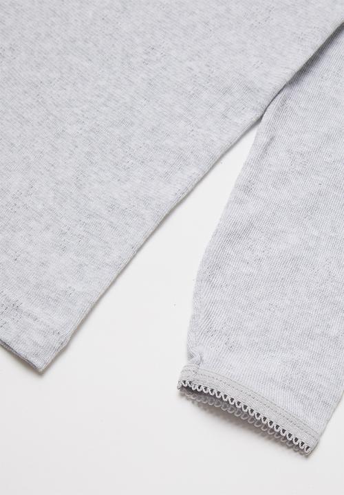 Pop Candy - Girls 2 pack spencers - grey melange