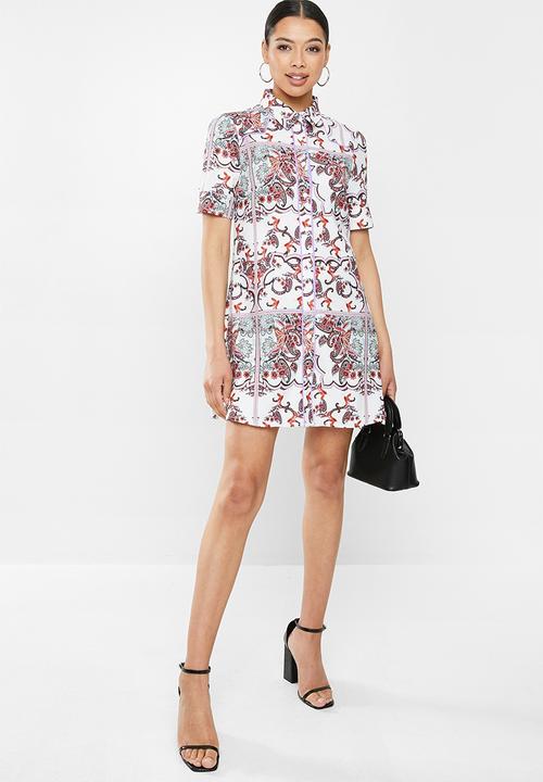 Glamorous - Puff sleeve paisley tunic - multi 