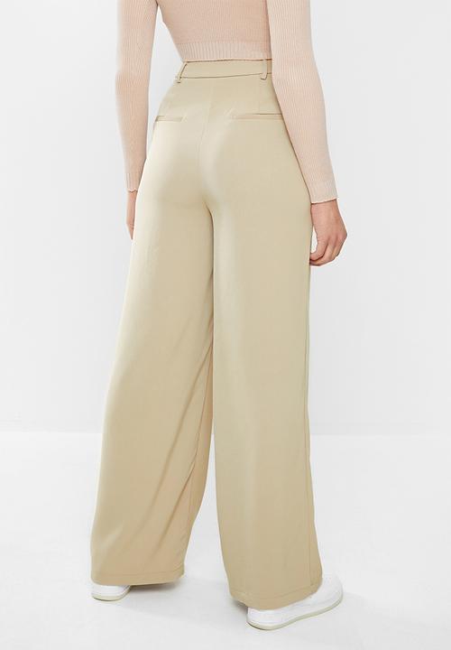 Glamorous - Wide leg trouser - stone