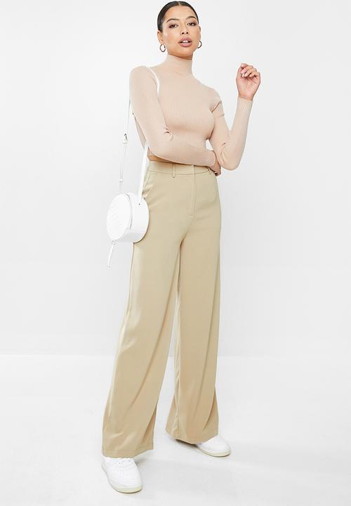 Glamorous - Wide leg trouser - stone