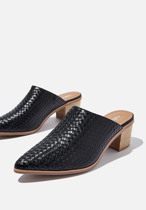 Cotton On - Elena textured mule - black