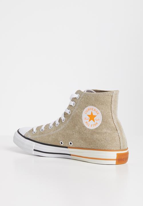 Converse - Chuck Taylor All Star Hi - khaki/total orange/white