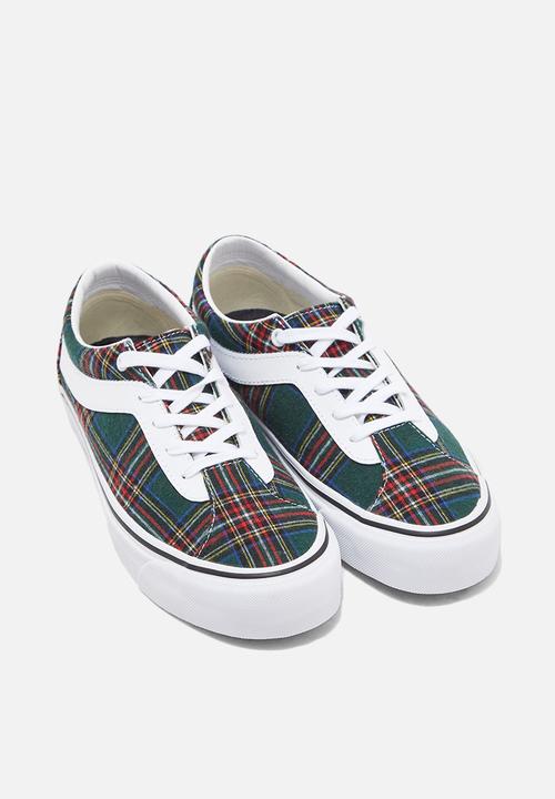 Vans - Bold ni - (plaid) green/true white