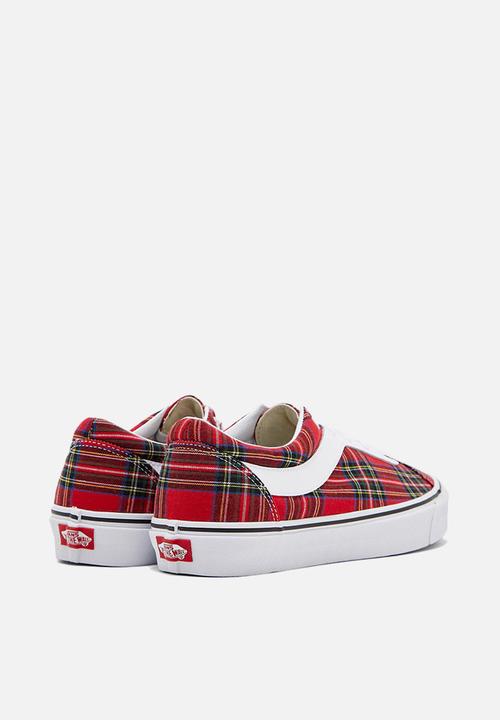 Vans - Bold ni - (plaid) red & true white