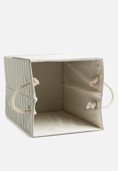 Sixth Floor - Nautic storage box with lid - grey