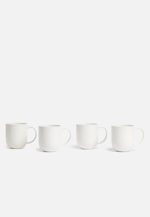 Sixth Floor - Airy mug set of 4 - white