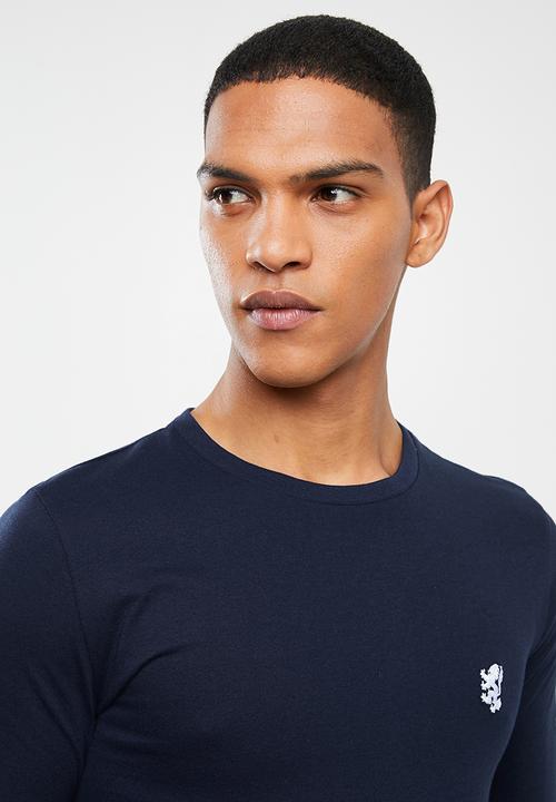 Pringle of Scotland - Broderick long sleeve tee - navy