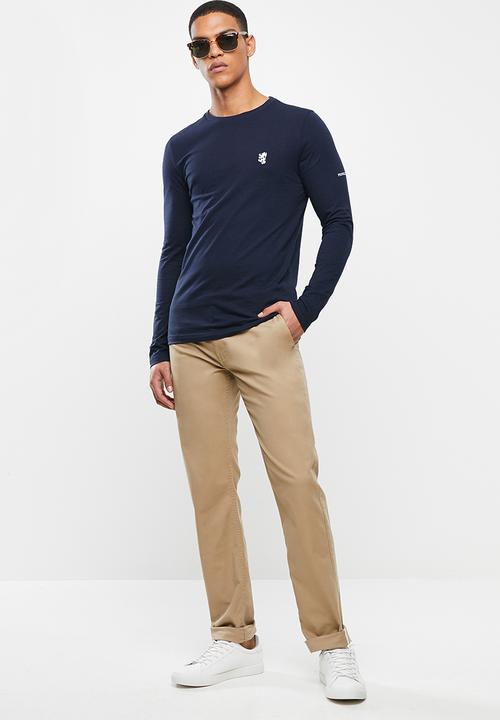 Pringle of Scotland - Broderick long sleeve tee - navy