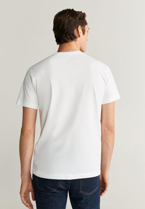 MANGO - Bcn T-shirt - white
