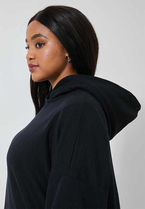 Superbalist - Longline hoodie - black