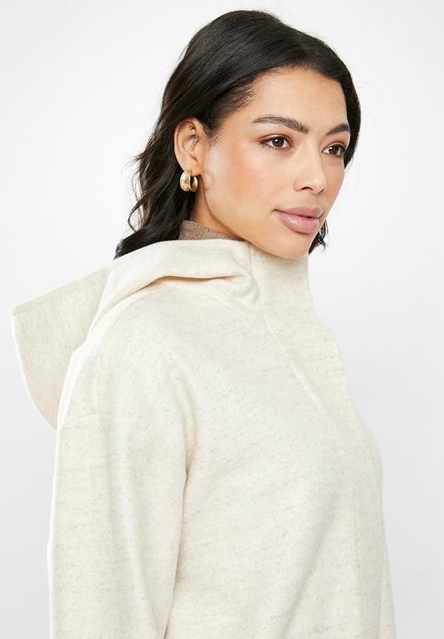 STYLE REPUBLIC - Hooded melton jacket - neutral