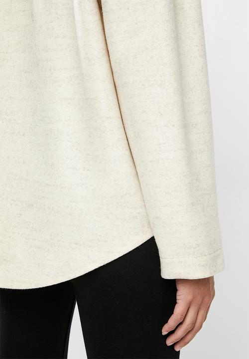 STYLE REPUBLIC - Hooded melton jacket - neutral