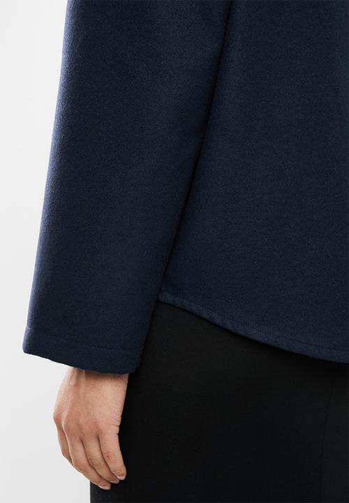 STYLE REPUBLIC - Hooded melton jacket - navy