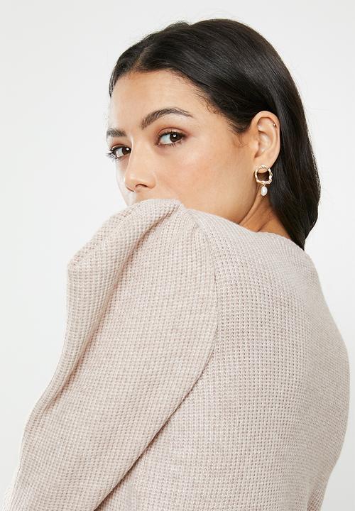 MILLA - Cable knit top - neutral