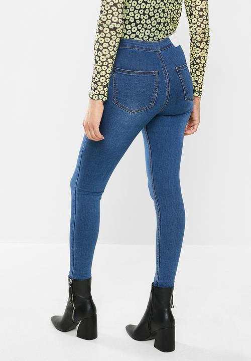 Glamorous - Nell super high waisted jean - mid stonewash