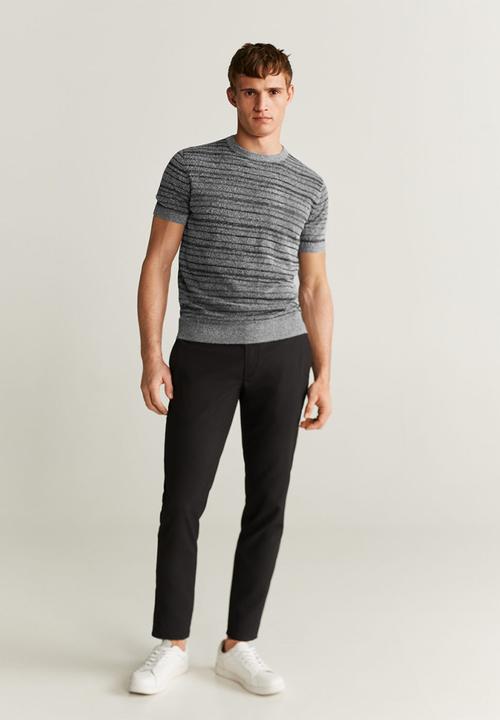MANGO - Abrojo sweater - medium grey
