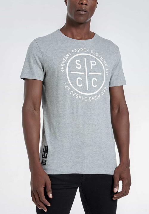 S.P.C.C - Breton straight hem tee - grey