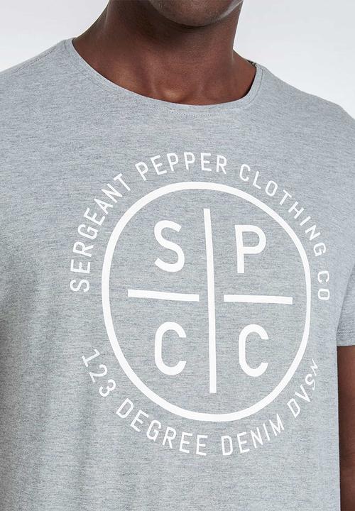 S.P.C.C - Breton straight hem tee - grey