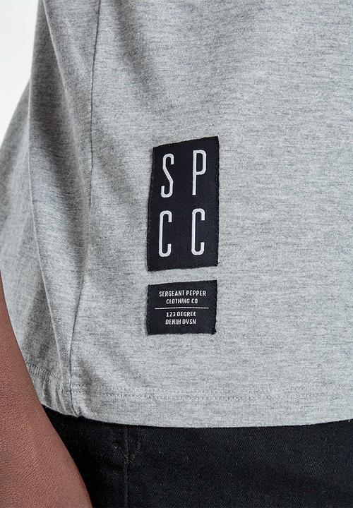 S.P.C.C - Breton straight hem tee - grey