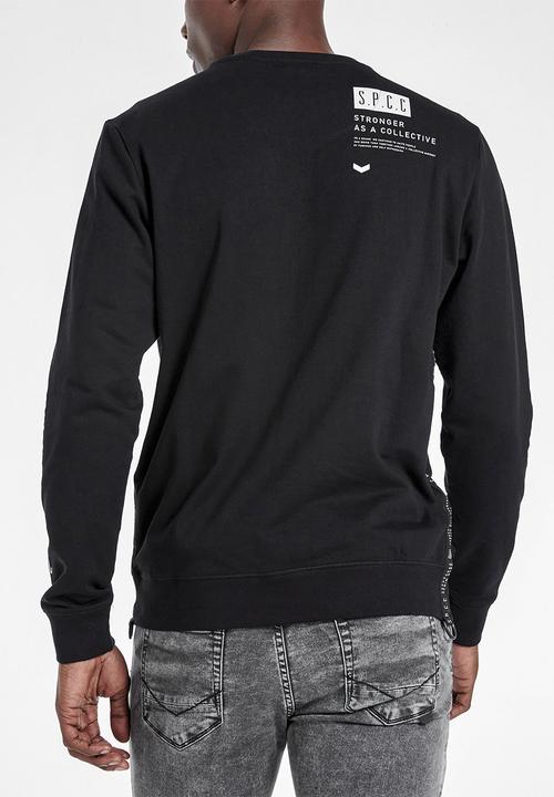 S.P.C.C - Radcliffe crew neck logo sweat - black