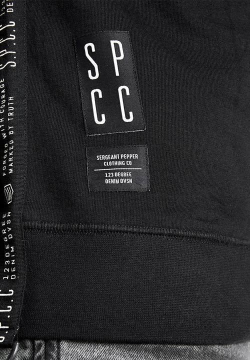S.P.C.C - Radcliffe crew neck logo sweat - black