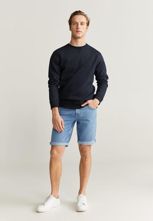 MANGO - Rockh bermuda shorts - open blue