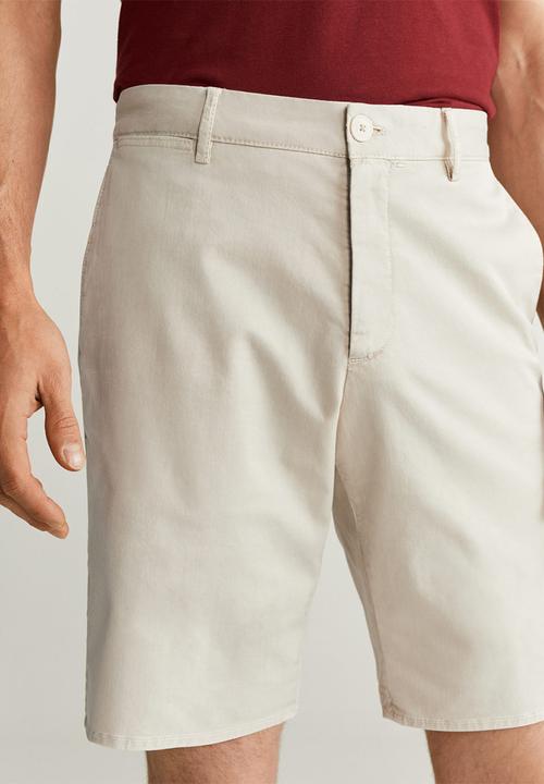 MANGO - Sansh bermuda shorts - light beige