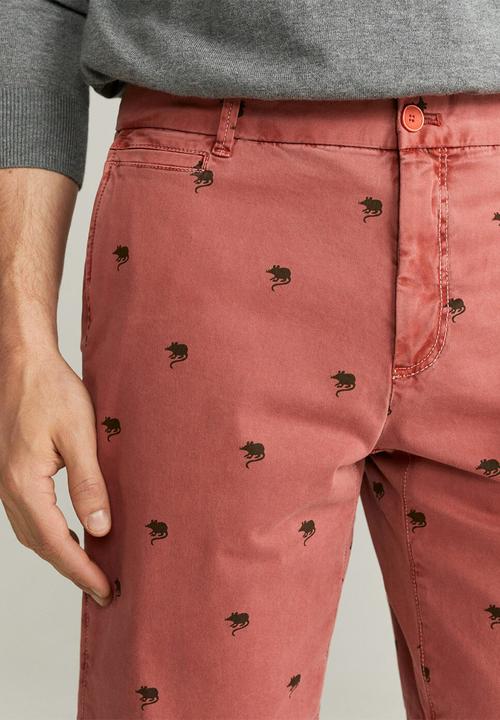 MANGO - Tinosh bermuda shorts - red