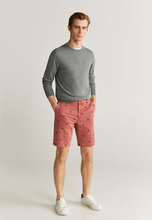 MANGO - Tinosh bermuda shorts - red
