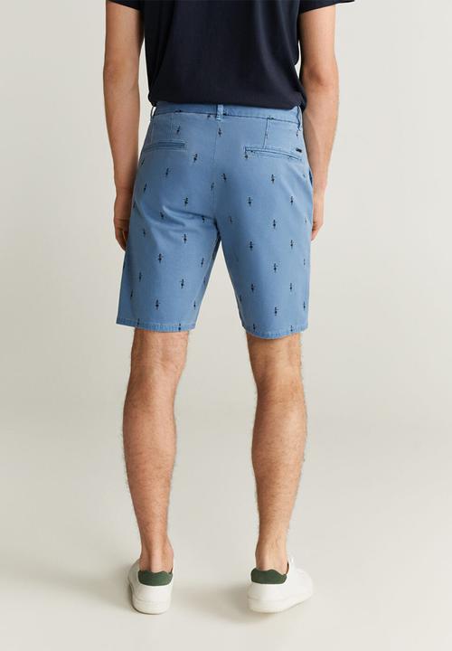 MANGO - Tinosh bermuda shorts - light/pastel blue