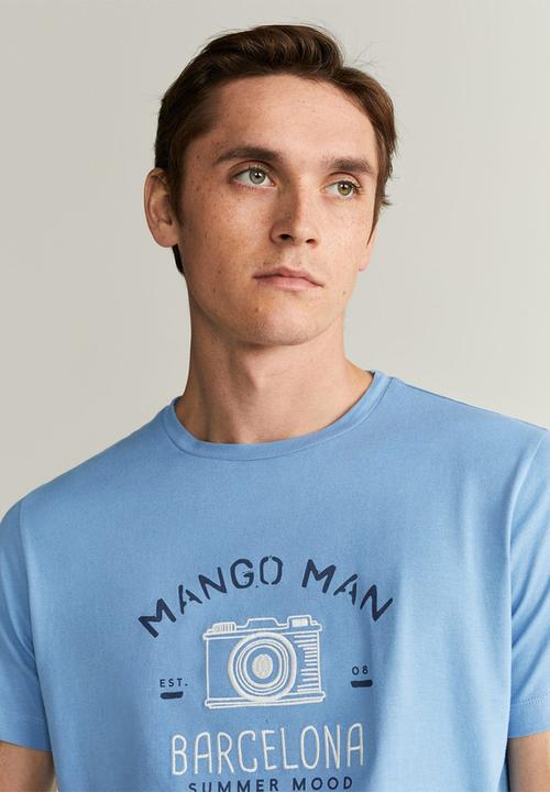 MANGO - Bcn2 T-shirt - blue