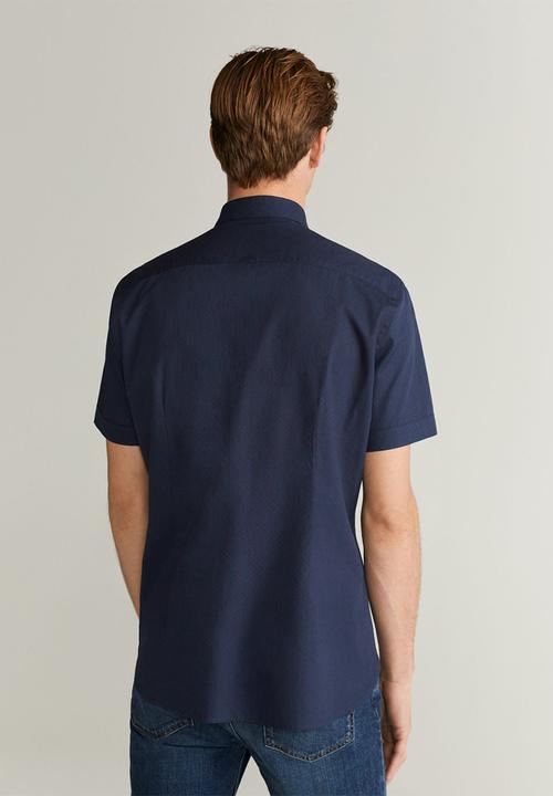 MANGO - Doti-h shirt - navy