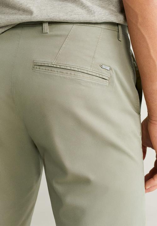 MANGO - Gracia bermuda shorts - light pastel green