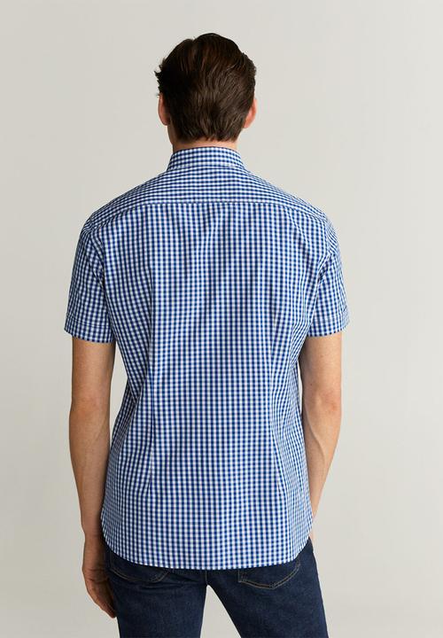 MANGO - Vichyh-h shirt - navy